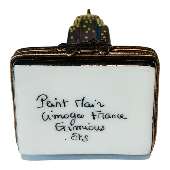 Vintage Empire State Building by Night New York Limoges Box...Mint - Picture 5 of 5